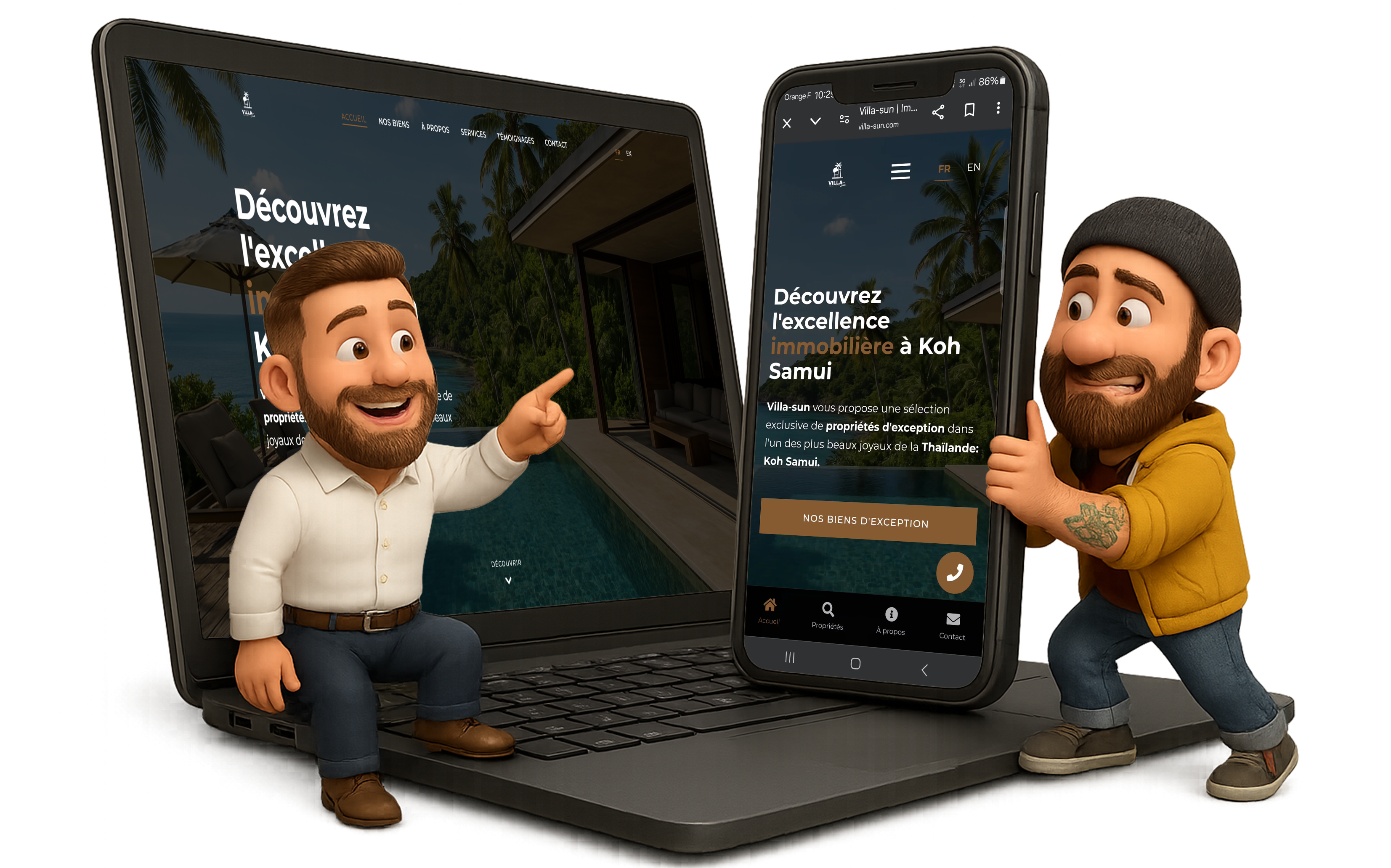 Équipe Pixar travaillant sur un MacBook